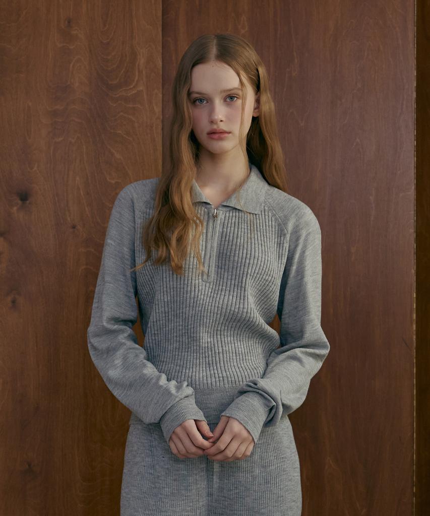 ODER One Mile Half-Zip Collar Pullover - Melange