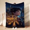 Harry'S Hogwarts Adventure Flannel Blanket Soft Comfortable Fleece Blanket For Living Room Sofa Nap Home Decor Memorial Gift