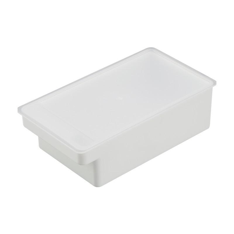 Organizer per cubetti di burro con maniglia per un facile accesso con coperchio antipolvere include taglierina per cubetti compatto e leggero