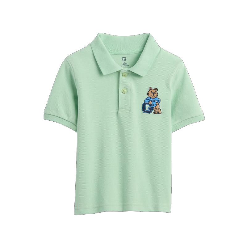 GAP Toddler Boys  Embroidered Bear Polo Shirt 110/56