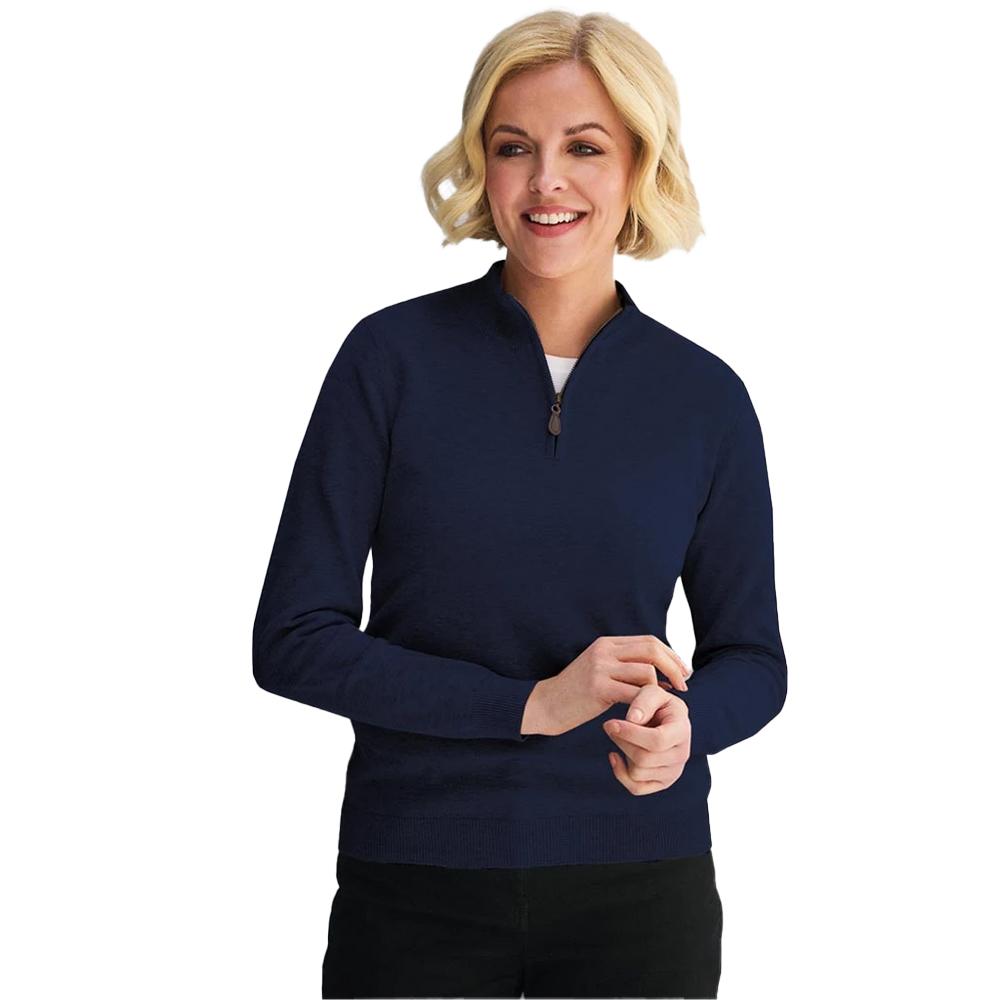 Brook Taverner Womens/Ladies Taylor Quarter Zip Jumper