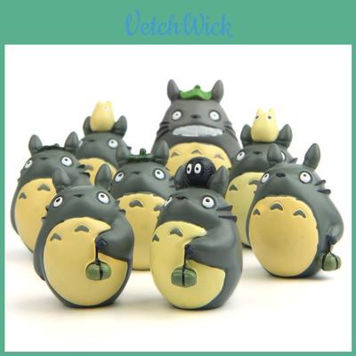 My Neighbor Totoro Zongzi Garden Decor Resin Figurine With Leaf Top For Gift And Home Decoration