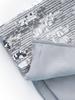 Dazzling Silver Sequin High-Waist Midi Skirt for Women - Autumn Fashion