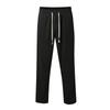 Men's Corduroy Drawstring Casual Pants, Loose Fit Straight Wide Leg Trousers