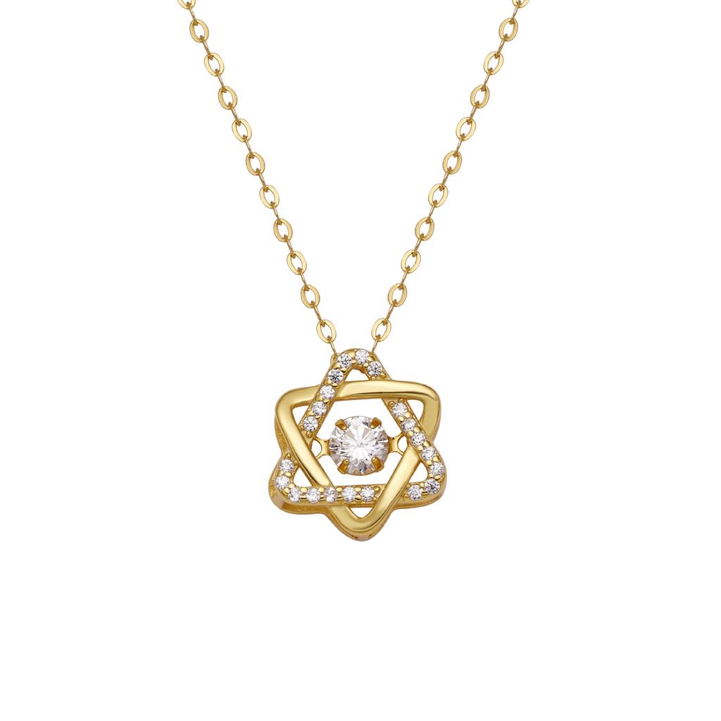 Agile Six Pointed Star Pendant, Niche High-end Design, Collarbone Pendant