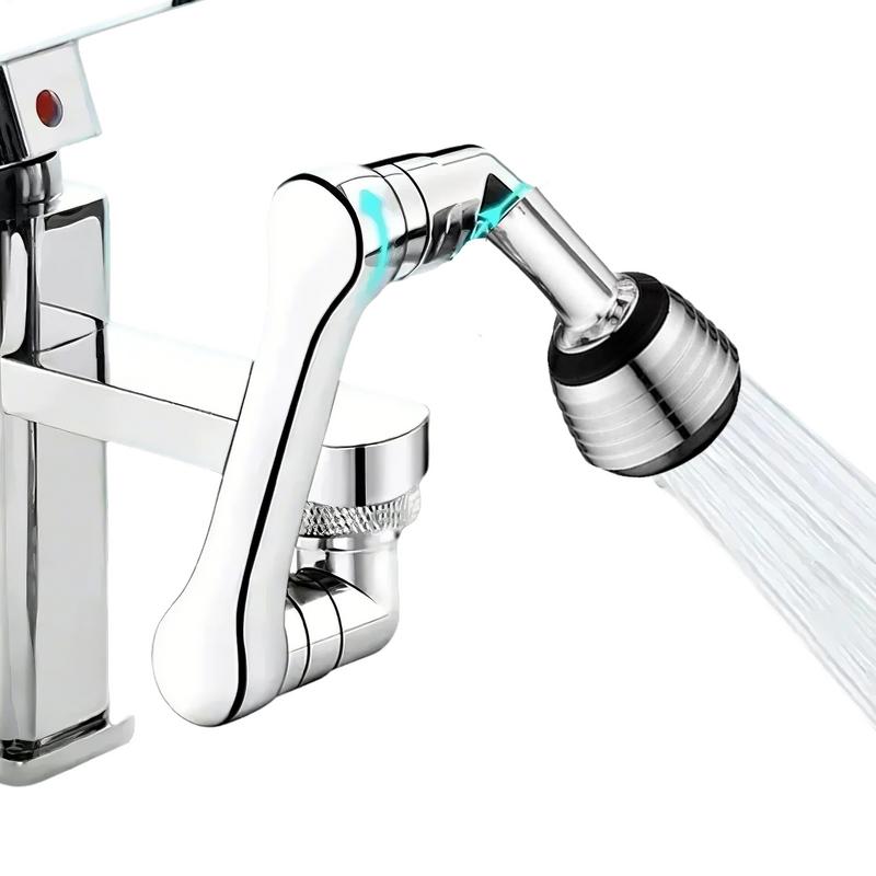 1080-Degree Bathroom Faucet Extender Robotic Arm Faucet Sprayer Universal Rotating Tap Nozzle Multifunctional Faucet Attachment