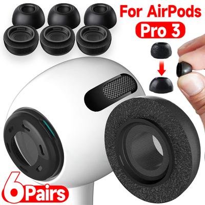 Puntas de Espuma Viscoelástica para AirPods Pro 3 Tapones Antideslizantes Almohadillas de Esponja Suave Repuesto de Auriculares S/M/L para AirPods Pro3