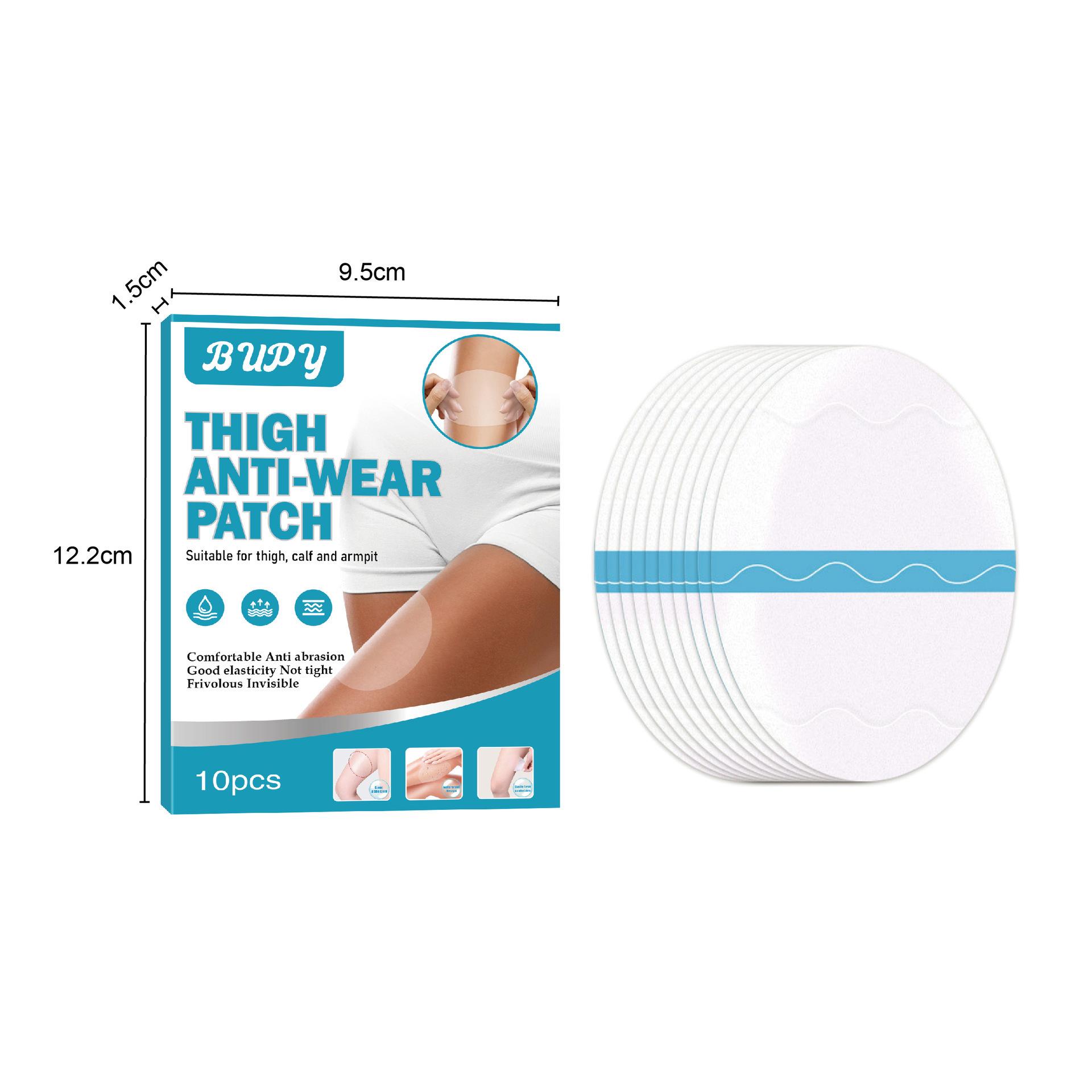 BUPY Anti-Chafe Thigh & Calf Stickers: Seamless, Breathable, Invisible Leg Protectors Standard