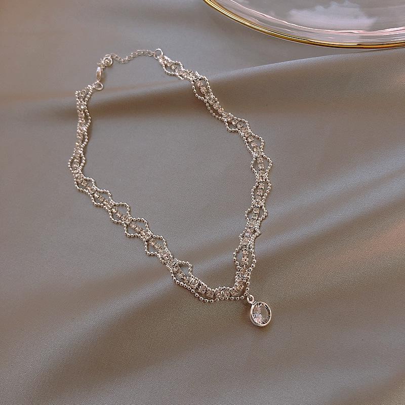 Korean Titanium Steel 'H' Necklace - Elegant Niche Design Clavicle Chain Fashion Jewelry