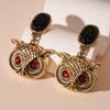 Metallic Owl Earrings, Elegant and High-end Earrings for Women
