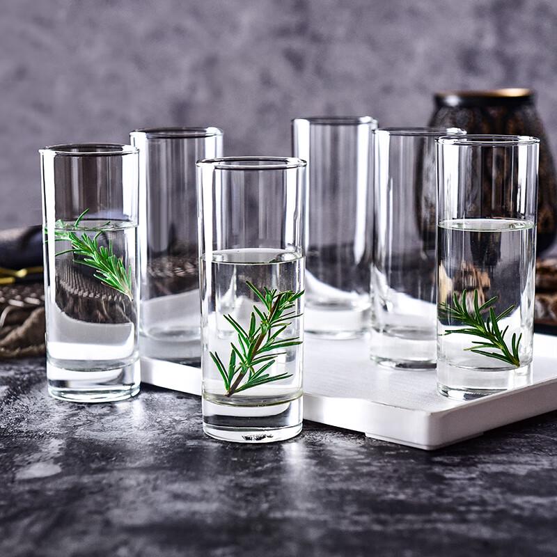 Vasos de Vidrio para Beber Boyi Duo 290ml Importados de Tailandia - Juego de 6