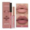Langmanni 2-Piece Matte Lip Gloss & Liner Set - Long-lasting, Non-Transferable Makeup