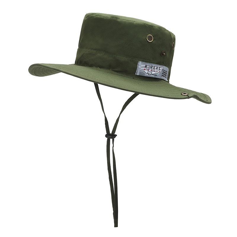 Letni kapelusz wędkarski chroniący przed słońcem, męski kapelusz wędkarski z dużym rondem na zewnątrz, kapelusz przeciwsłoneczny do wędrówek górskich, z liną, wszechstronny kapelusz podróżny