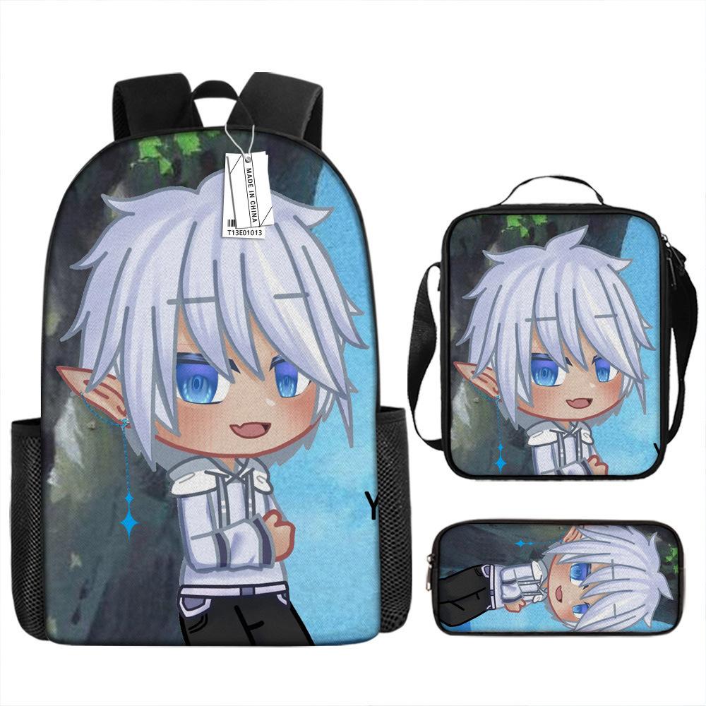 Luxury Novelty Peculiar Cool Anime Cartoon 3D Print 3pcs/Set pupil School Bags Laptop Daypack Backpack Lunch bag Pencil Case