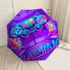 1pc Gamer Controller Pattern Umbrella Design Automatic Opening and Closing Umbrella, High-quality Travel Umbrella,  c1128193