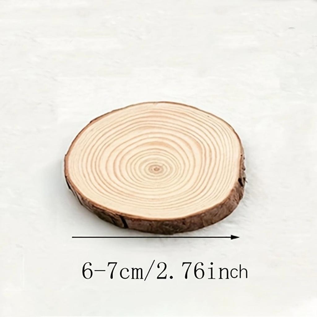 Round Unfinished Wood Slices Circles with Tree Bark Log Discs DIY Crafts Wedding Party Painting