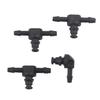 Fuel Flow Connector Diesel Injector Connector Engine Repair BLACK Efficient Fuel Flow Connectors Stable Structure