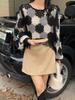 2023 Plus Size Women's Crochet Hollow Long Sleeve Knit Top - Loose & Versatile for Spring/Summer