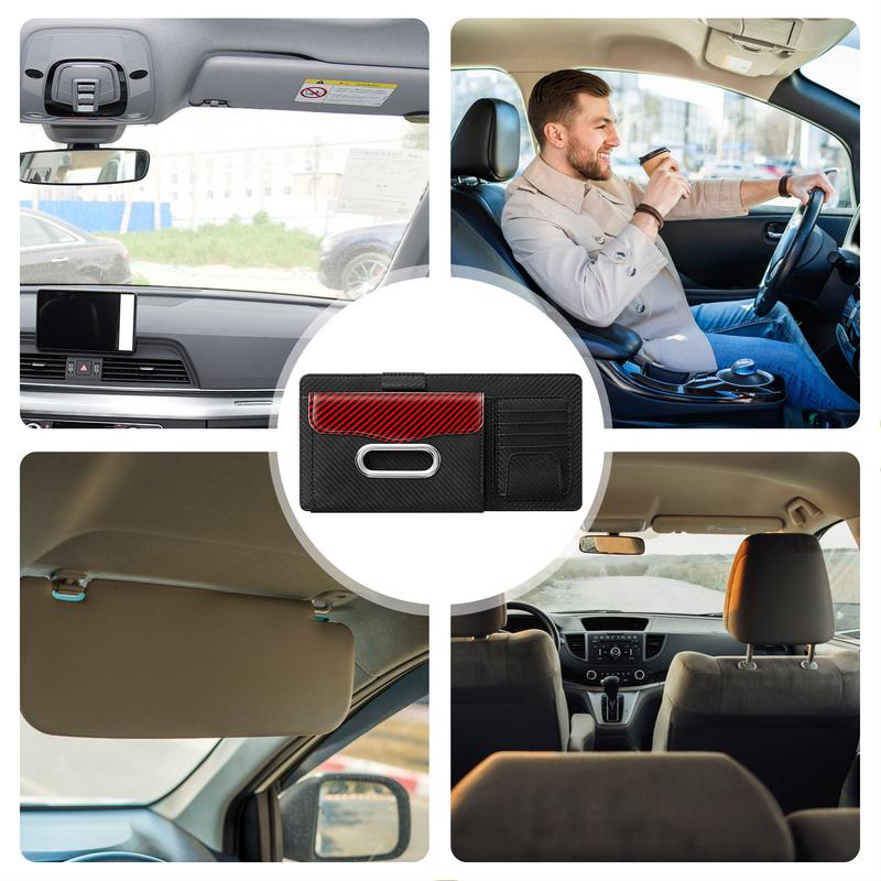 Organizer na osłonę przeciwsłoneczną Samochodowa kieszeń do przechowywania na osłonie przeciwsłonecznej Wielokieszeniowy uchwyt na karty Torba do przechowywania Uchwyt na akcesoria do osłony przeciwsłonecznej samochodu ciężarowego SUV