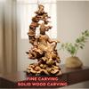 Natural Cypress Water Moon Guanyin Statue  Chinese Buddha StatuesHand-carved Home Room Office Feng Shui Figure Decoration Statue