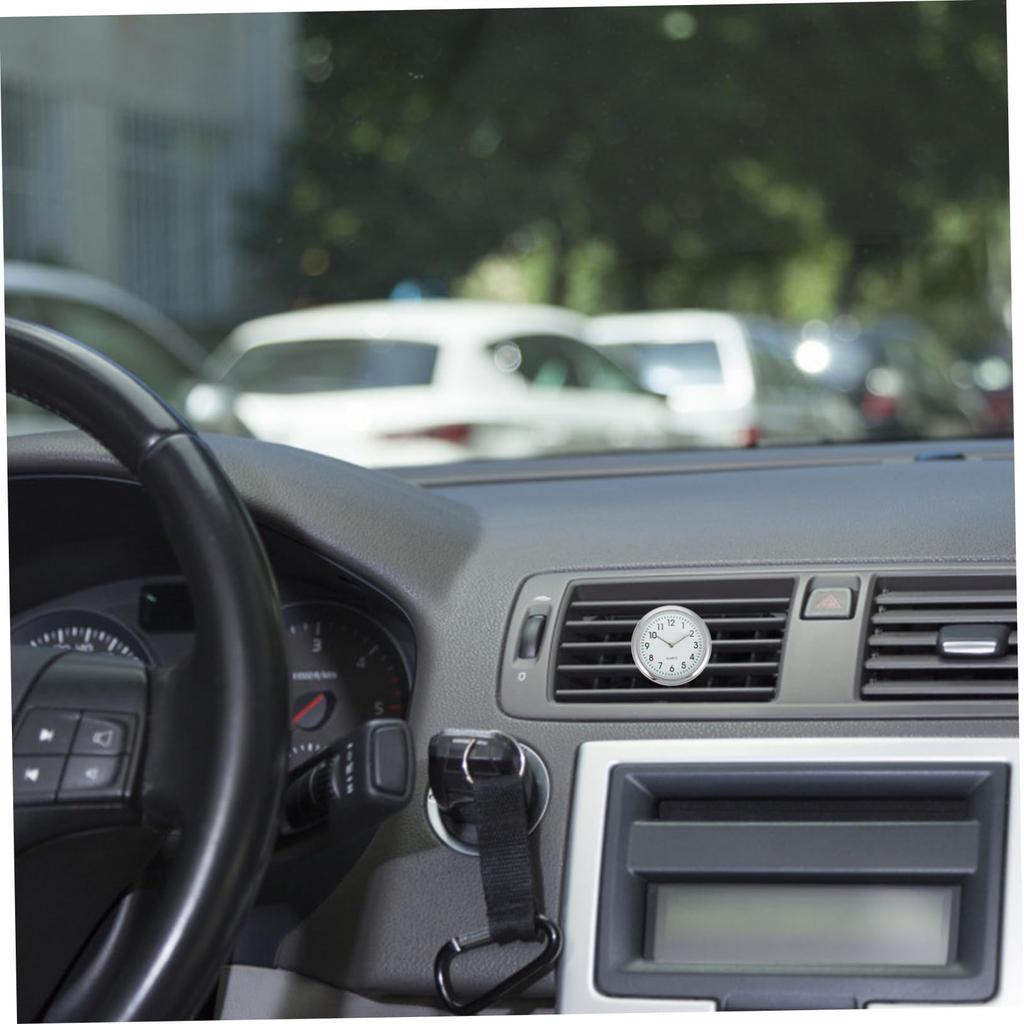 Cluoling Car Clock, 2 Pack Dash Car Watch, Luminous Watch, Mini Quartz Watch, Analog