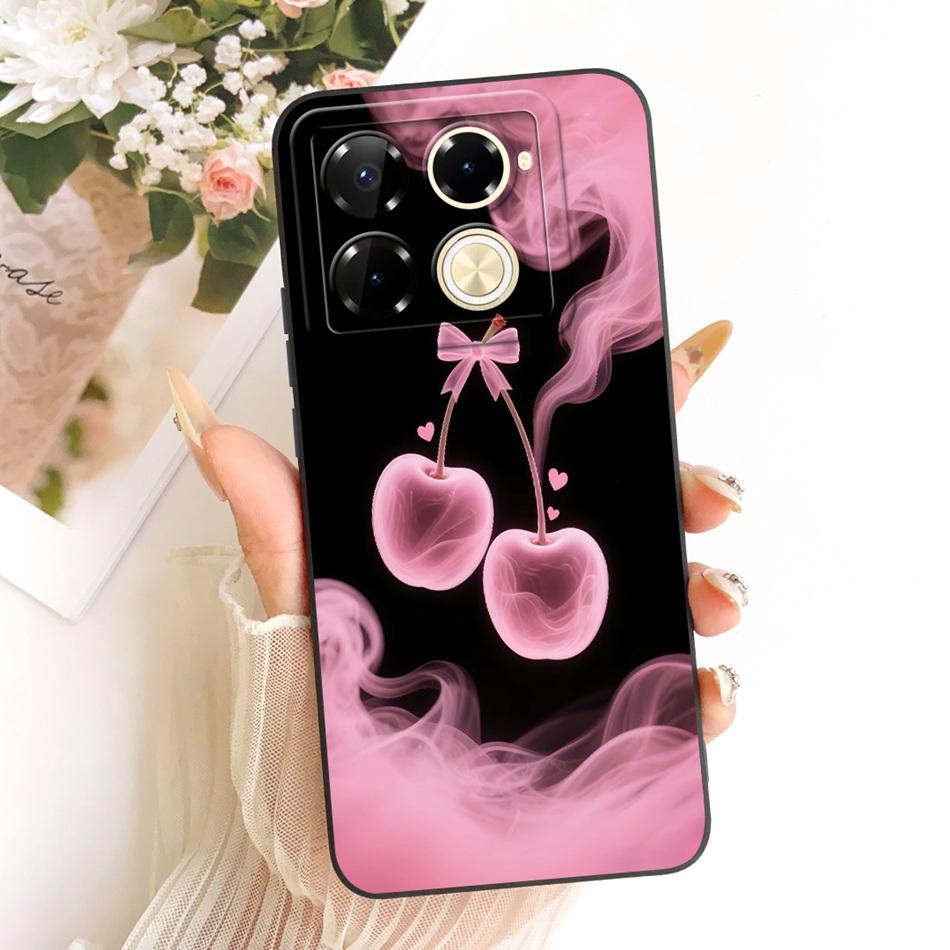 For Infinix Note 40 Pro 4G 5G / Note 40 Pro+ / Note40 X6853 Fashion Dusk Beach Painting Phone Case Soft Silicone Covers Bumpers