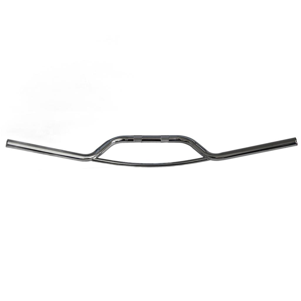 Universal Motorcycle Modification Retro Handlebar Drag Bar Replacement Part 25mm 1in Silver