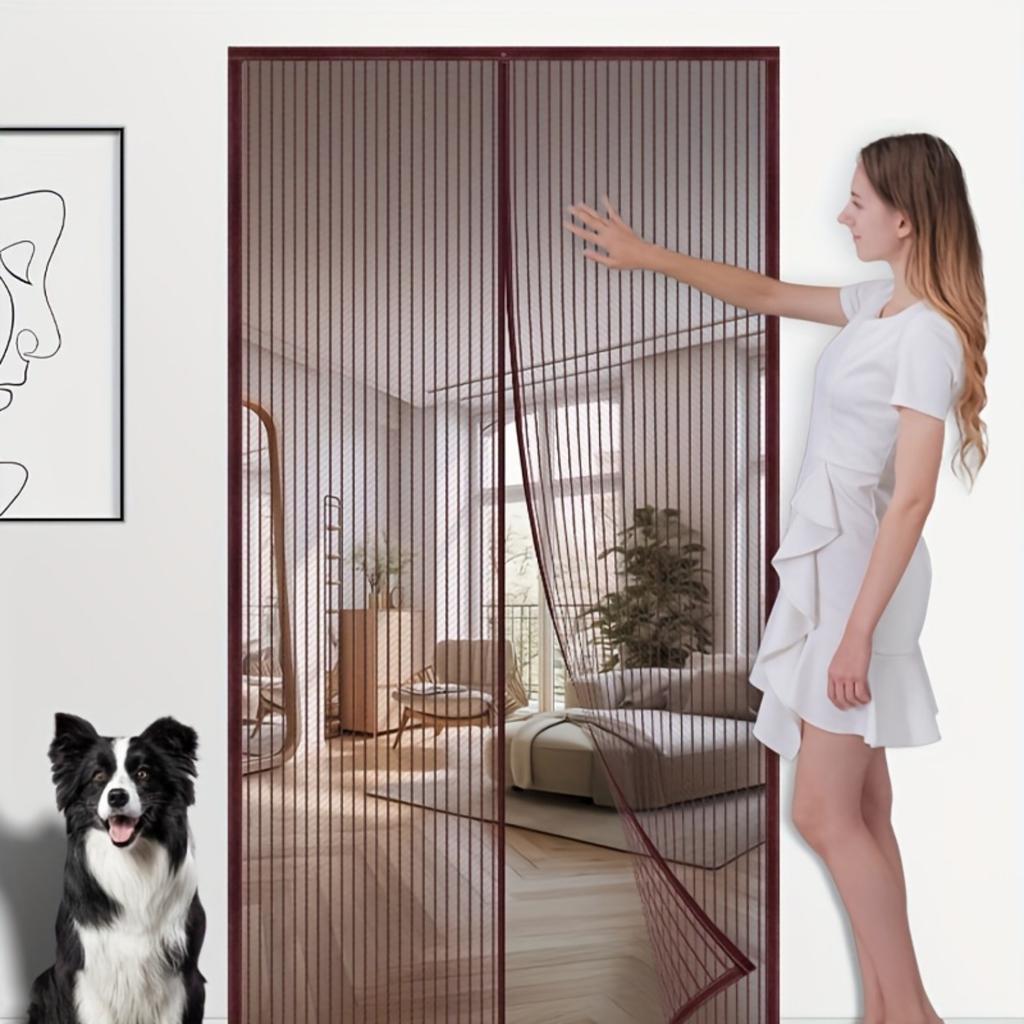 1PZ Zanzariera Estiva a Chiusura Automatica Magnetica Rete Zanzariera per Porta Invisibile Anti Insetti Mosche Tenda Divisoria