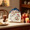 Festive Ritual Ornaments Christmas Puzzle Advent Calendar, Wooden Countdown Family Interactive Games Xmas Ornament for Home Table Mantel Decor Holiday