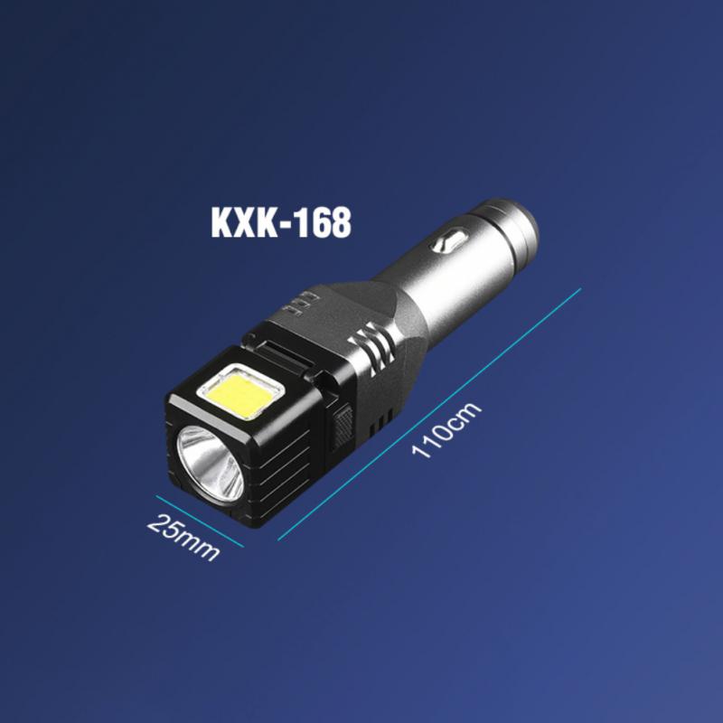 1pc LED Flashlight Car Charging 180/200LM Outdoor Flashligh Car Cigarette Lighter Socket Light  Camping  Emergency Lantern Torch
