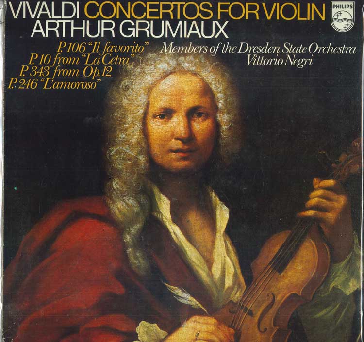 

LP Record VIVALDI ARTHUR GRUMIAUX DRESDEN S Concertos For Violin 6500690 PHILIPS UK Classical Used