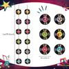 WTEMPO Retro Rock 'n' Roll Themed Party Pull Flags Festive Party Hanging Streamer with Vinyl Record Design DIY Durable Paper Banners Activity Supplies