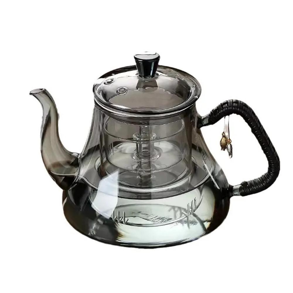 Czajnik ze szkła borokrzemianowego, gruby i odporny na ciepło, o dużej pojemności, elektryczny ceramiczny piecyk do gotowania herbaty, zaparzacz do herbaty