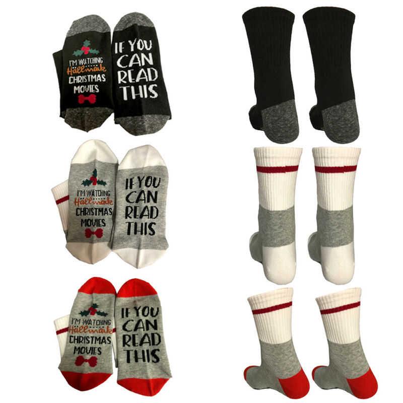 If You Can Read This Fine Unisex Letter Tube Christmas Middle Elastic Crew Socks If You Can Read This Fine Unisex Letter Tube Christmas Middle Elastic Crew Socks