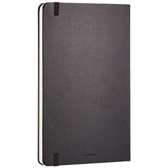 Basics Notebook Classic Graph A5 Slim (Width 13cm x Height 21cm) Black