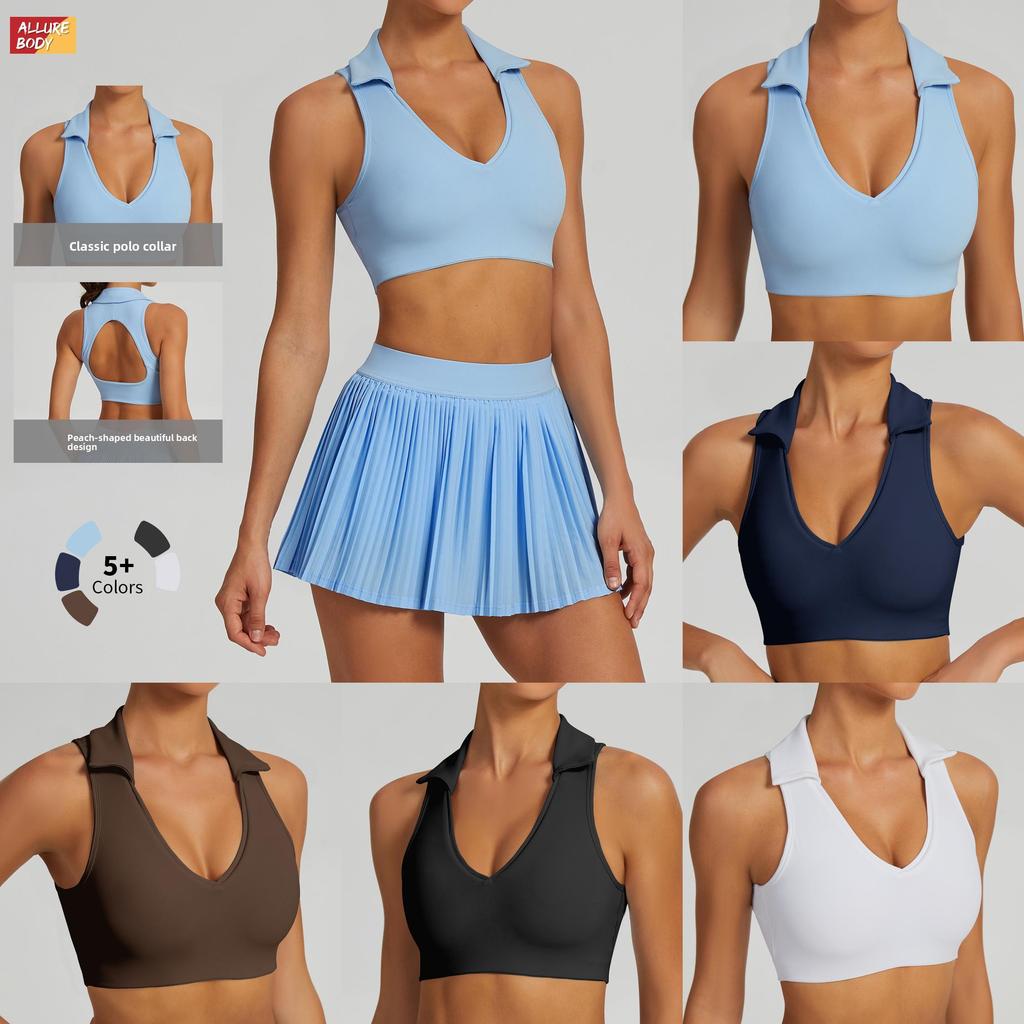 Womens Sleeveless Polo Tank Top With Moisturewicking Fabric For Running And Workout Sessions