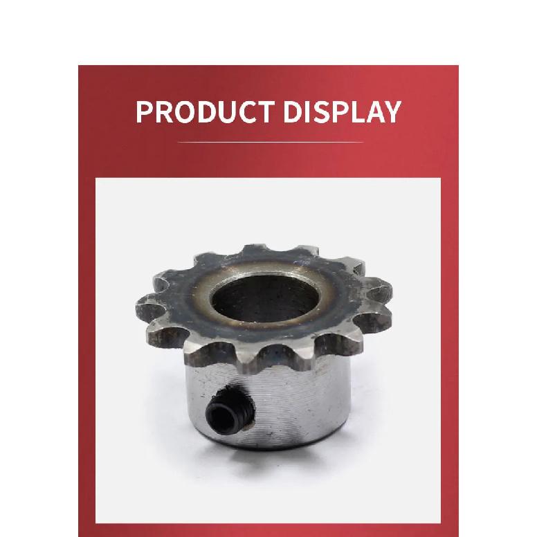 1pc 04C 2Pitch 15mm Height 10 Teeth Standard Sprocket 6/8/10mm Bore With M5*1 Setscrew Hole Ready To Install