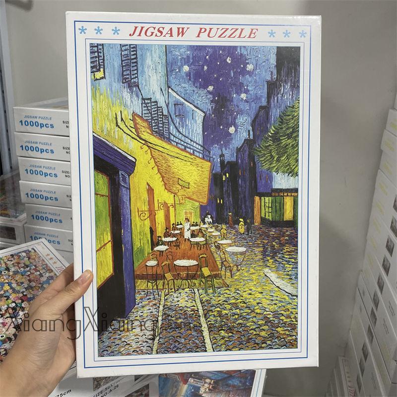 1000 stukjes Black Hell Legpuzzel Puur Zwart creatief doe-het-zelf puzzel Creativiteit Stel je speelgoed voor Magische puzzels geduld speelgoed