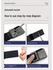 Men's Durable Non-Slip Woven Leather Belt with Alloy Buckle