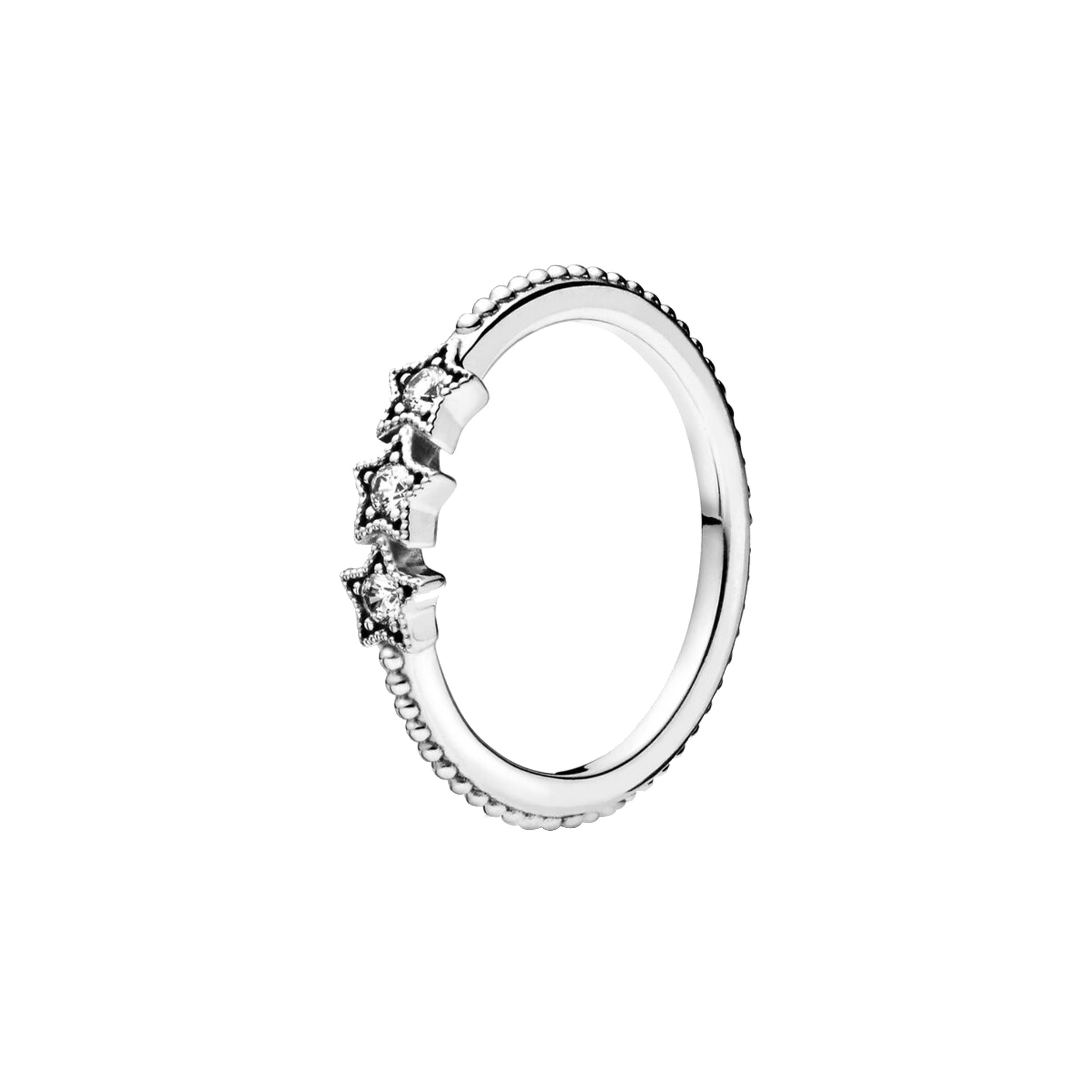Pandora Celestial Star Original Design 925 Silver Ring Women ring 198492C01 Box,54