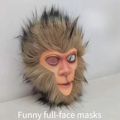 1 Stück lustige Vollgesichtsmaske schwarz Mythos Sun Wukong gleiche Spielrequisiten cool spielen cooler Trend Facebook