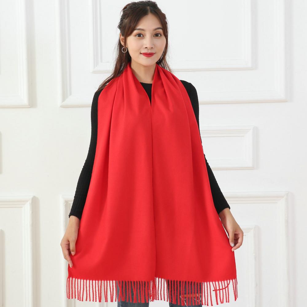 Custom Red Scarf for Company Meetings, Celebrations, and Reunions with Logo Printing
