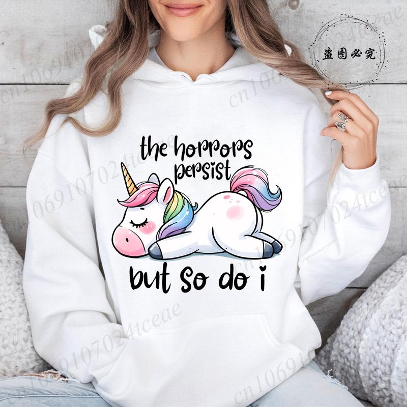 

Женские толстовки Смешная толстовка с саркастичным принтом Единорога Модная одежда Повседневные женские толстовки Смешной Единорог Мода Уличная одежда 3XL