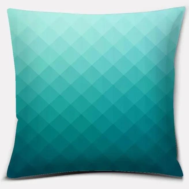 Home Office Decoration Pillow Bedroom Sofa Car Cushion Cover Blue Green Fresh Series