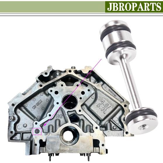 12573460 LS Billet Aluminum Oil Diverter Barbell for GM Gen III & IV Engines - Fits LS1 LS2 LS3 LQ4 LQ9 LS6 L92 L99 (4.8L 5.3L 5.7L 6.0L 6.2L)