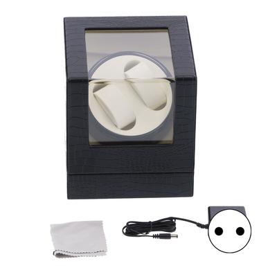 Watch Winder 2‑Position Automatic Mechanical Watch Motor Shaker Storage Box 100‑240VEU Plug