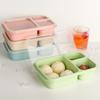 Portable Wheat Straw Bento Box: Insulated, Multi-Compartment, Japanese-Style, Microwave Safe for Office Workers & Students