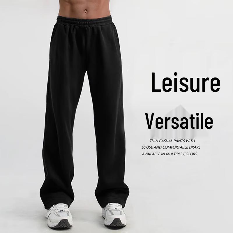 Dingfengbaoluo Мужские повседневные прямые брюки в американском стиле