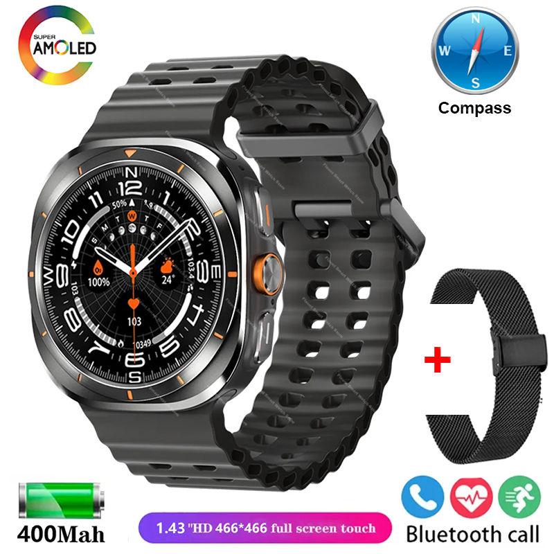 New Original Watch Ultra Smartwatch 47mm AMOLED ChatGPT GPS NFC Compass IP68 Waterproof Clock Bluetooth Call Smart Watch Men