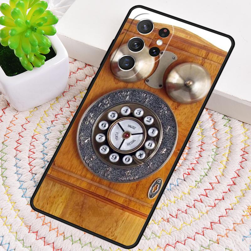 Retro Telephone Rotary Dial Phone Case For Samsung Galaxy Note 10 Pro S26 S25 S24 S23 S22 Ultra Plus S21 FE S20 Shockproof Cover